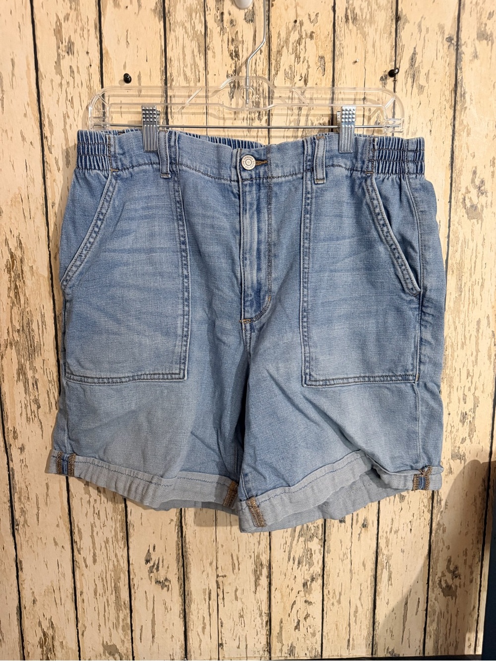 Sonoma Light Blue Denim Elastic-Waist Shorts